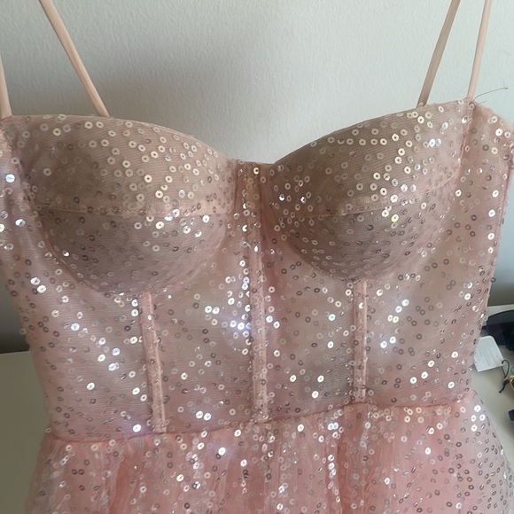 Teuta Matoshi pink sequin dress - Picture 3 of 5